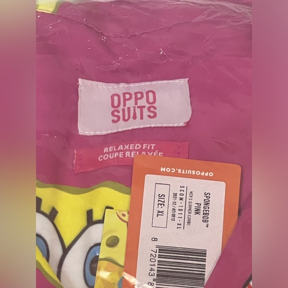 NWT OPPO SUITS/Box Lunch Sponge Bob short sleeve button up shirt size XL - Picture 8 of 8